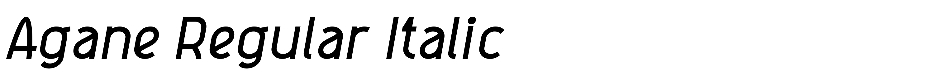 Agane Regular Italic